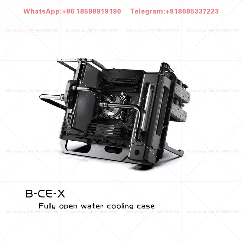 Aluminum Open Frame Test Bench Water Cooling - Bykski B-CE-X Voll-Aluminium Open-Frame Wasserkühlungs-PC-Gehäuse, Vertikale